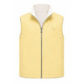 Veste Sans Manches Réversible Jaune Pastel