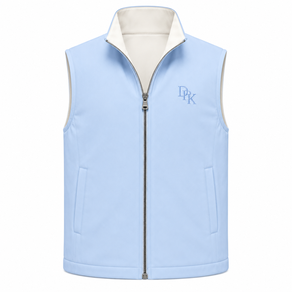 Veste Sans Manches Réversible Bleu Ciel
