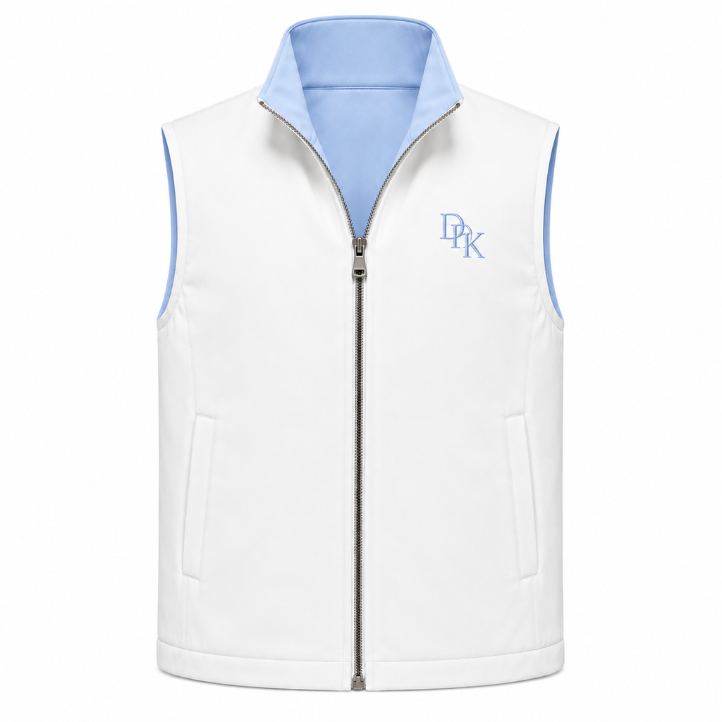 Veste Sans Manches Réversible Bleu Ciel