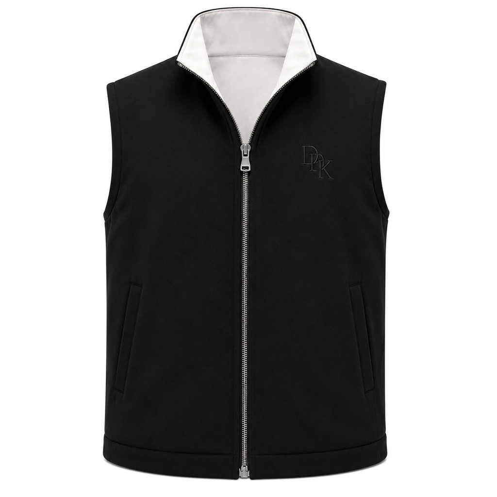 Veste Sans Manches Réversible Noir