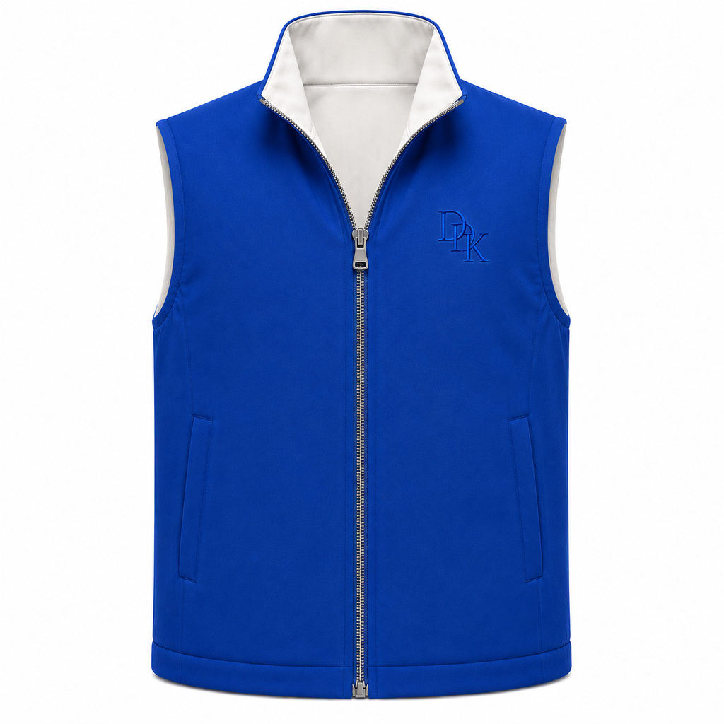 Veste Sans Manches Réversible Bleu Royal