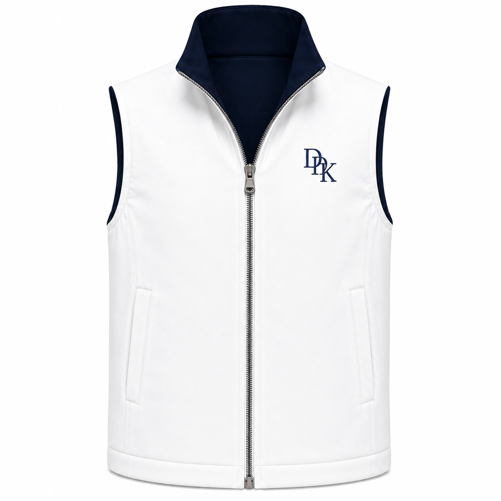 Veste Sans Manches Réversible Bleu Marine