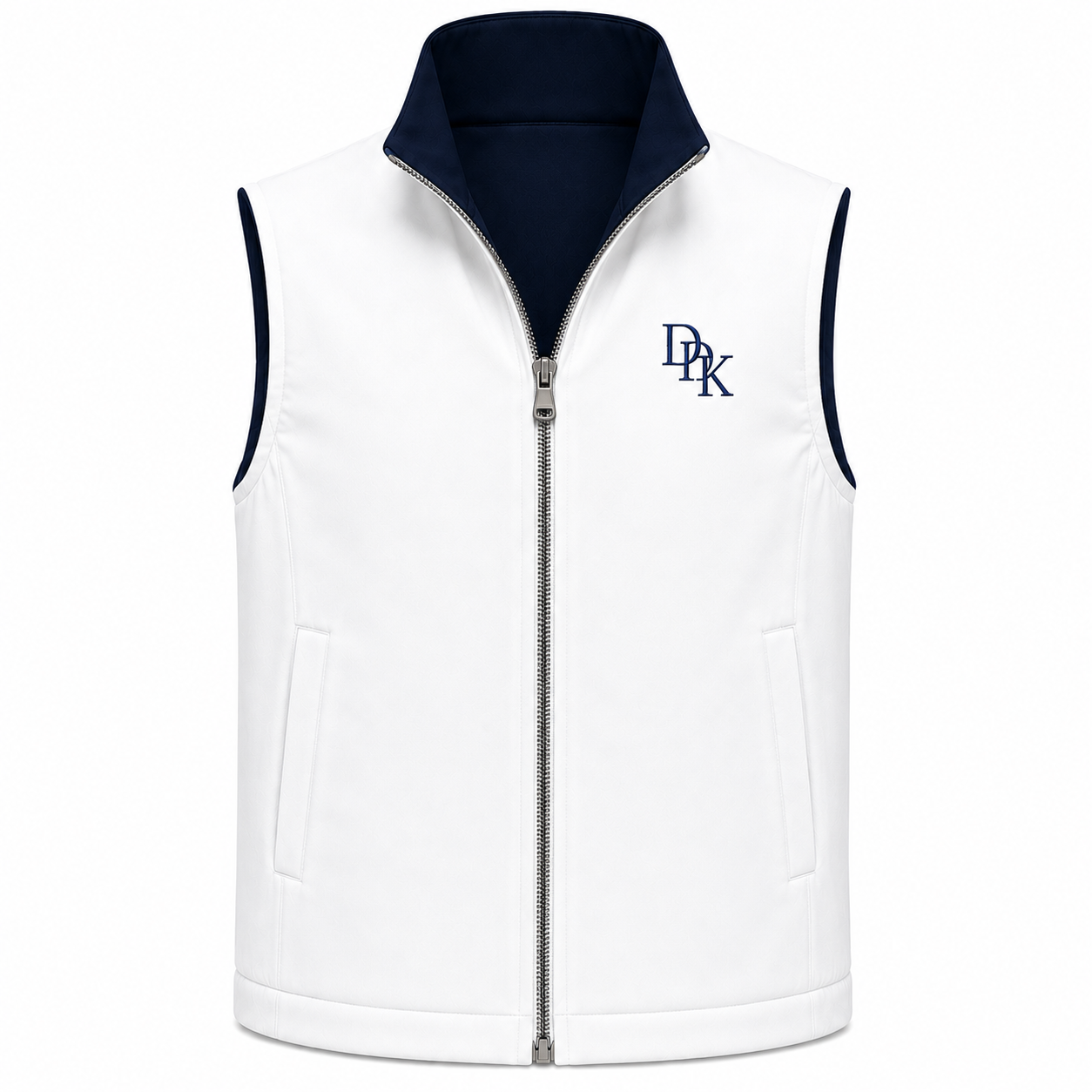 Veste Sans Manches Réversible Bleu Marine